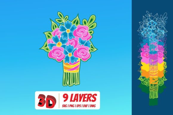 3D Bouquet 5 SVG: A Versatile Design Asset for Lifestyle and Creative Blogs
