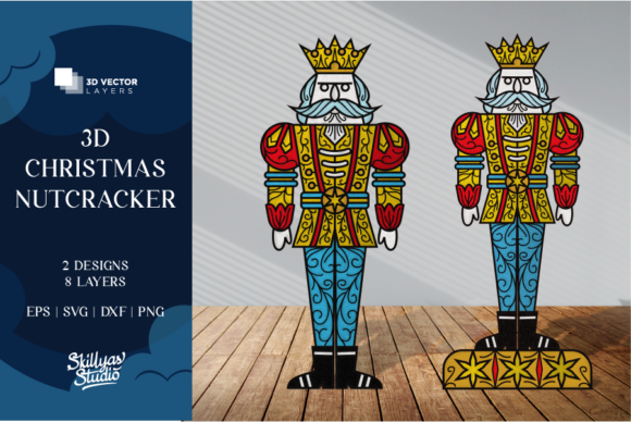 3D Christmas Nutcracker SVG for Premium Branding and Marketing Visuals