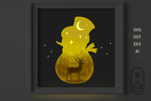3D Christmas Shadow Box 3D Snowman Review