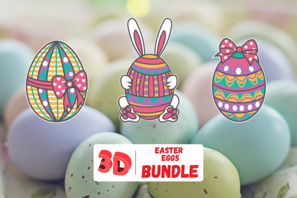 3D Easter Eggs SVG: A Seasonal Shape with Dimensional Design Potential