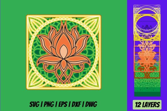3D Layered Tree of Life SVG for Shadow Boxes Brings Depth to Local Branding