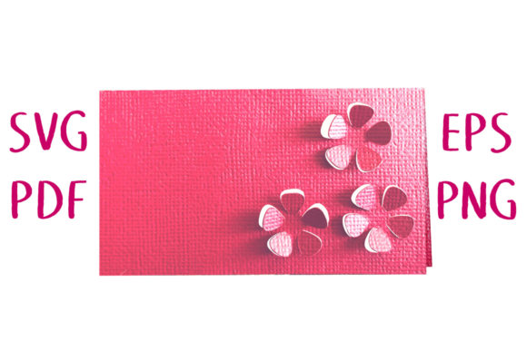 3D Plum Blossom Place Card: A Versatile 3D SVG Design for Elegant Blog and Editorial Visuals