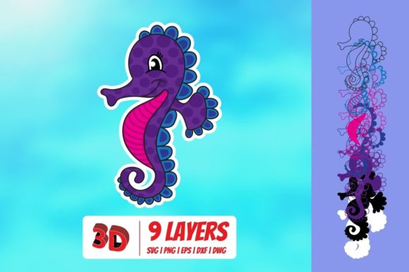 3D Sea Horse SVG: A Playful, Premium Shape for Coastal Branding and Product Packaging