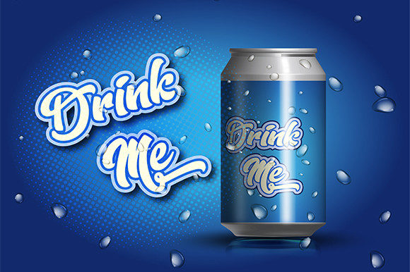 3D SVG Realistic Soda Can Graphics for Illustrations & Digital Selling