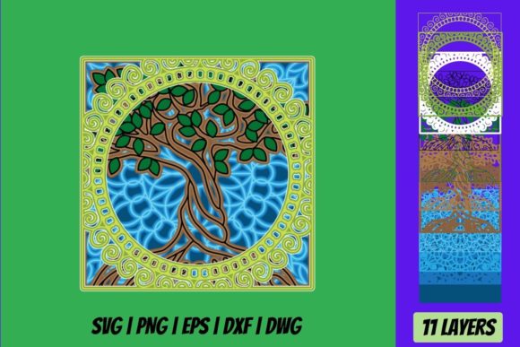 3D Tree of Life SVG Cut File for Shadow Boxes: A Designer’s Real-Use Review