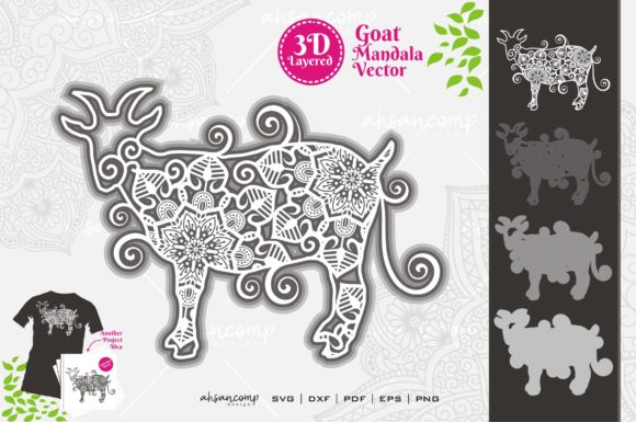 Goat Mandala 3D SVG for Shadow Box Design: A Blogger’s Visual Upgrade