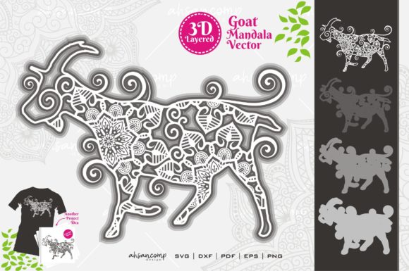Goat Mandala 3D SVG for Shadow Boxes: A Brand Designer’s Review
