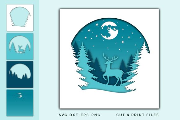 Layered Christmas SVG Designs: Festive 3D Graphics for Seasonal Branding