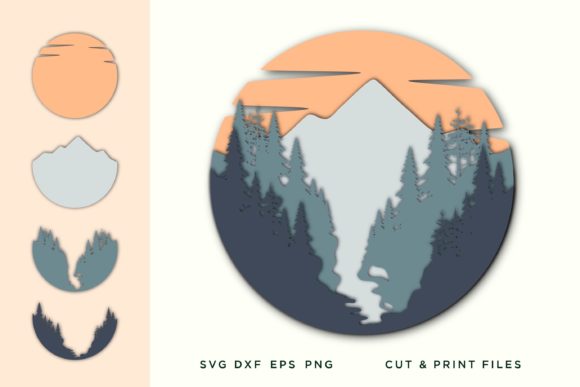 Wall Art 3D, Layered Mountain: A Visual Designer’s Take for Real Client Projects